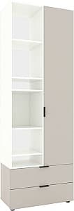 Dulap Nex Home A001L Alb/Cashmere (Bej)