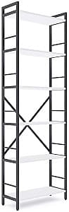Etajera Nex Loft Antracit (Gri)/Alb 6 rafturi