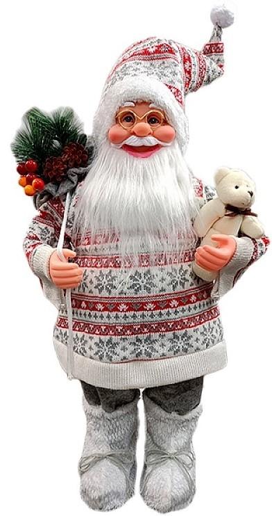 Decoratiune de Craciun Christmas Mos Craciun Silver Scandinavian (56876)
