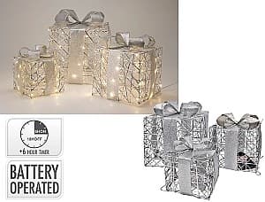 Decoratiune de Craciun Christmas Gift-cube 3 buc (56518)