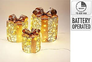 Decoratiune de Craciun Christmas Gift-cilindru 3buc (56516)