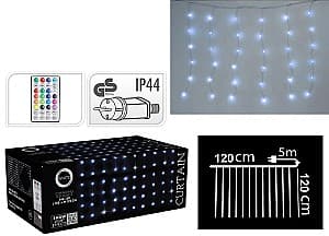 Luminite de Craciun Christmas Cortina 144LED alb (56509)