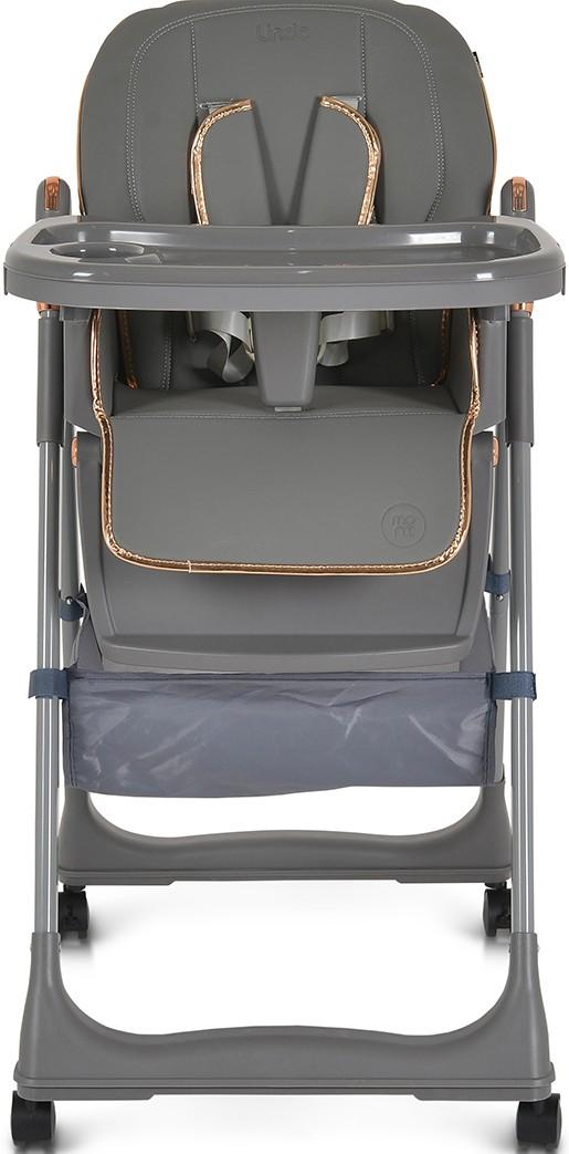 Стул для кормления простой Moni Lindo Grey