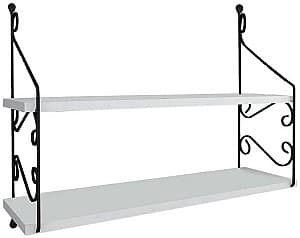 Raft de perete Trendy Seramoni 2'li Alb
