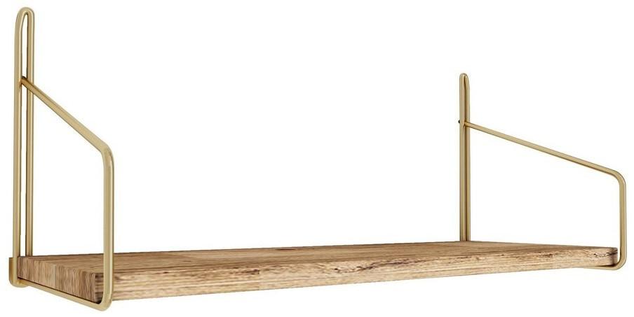 Raft de perete Trendy Deco Auriu/Maro
