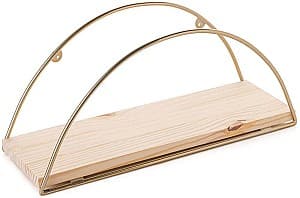 Raft de perete Trendy Deco Auriu/Maro 41