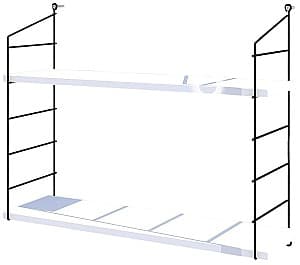 Raft de perete Trendy Armoni 2'li Alb/Negru