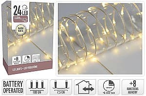Рождественские огни Christmas Нить soft 24мicroLED т-бел