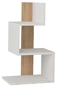 Masuta laterala Trendy Rosie Alb/Stejar (Bej)