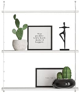 Raft de perete Trendy Armoni 3'lu Alb