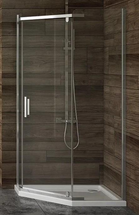 Душевая кабина New Trendy New Komfort Pentagonal 80x80x195 Hinged 8mm K-0803