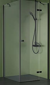 Cabina de dus New Trendy Kalibra Black Rectangular 100x80x195 K-4993 6mm Active Shield