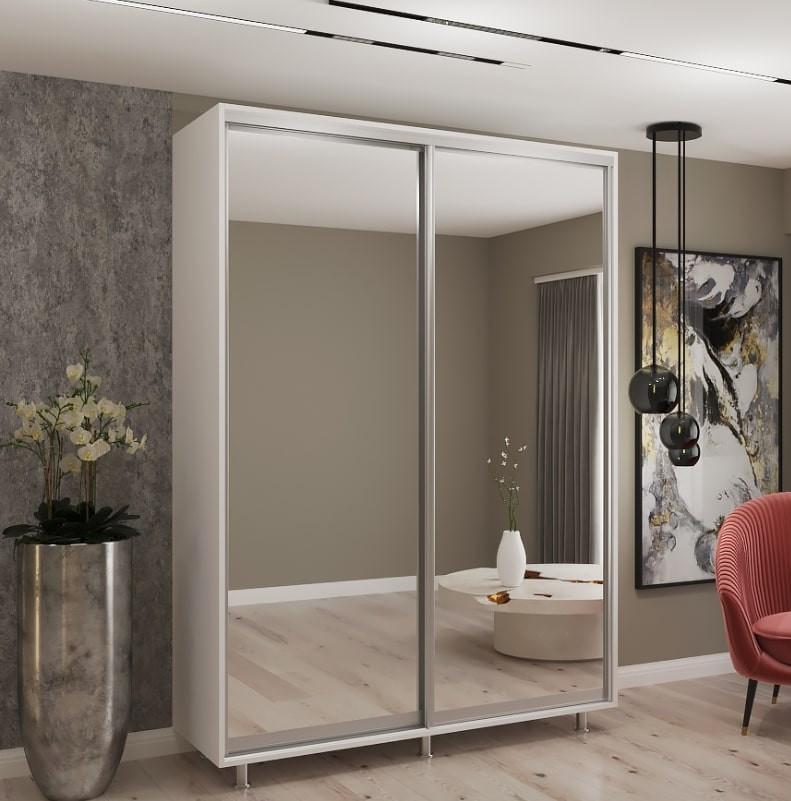 Dulap-cupe My-Style 1.1 x H2.4 m Oglinda Alb