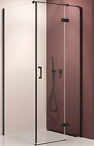 Cabina de dus New Trendy Nesta Black Rectangular R 110x80x200 Hinged K-3745