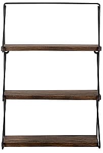 Raft de perete Trendy Violaceae Negru/Nuc (Maro)