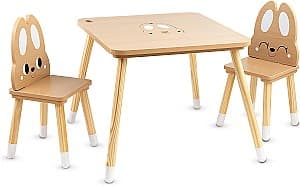 Masă de scris pentru copii Moni Cute Bunny Wood