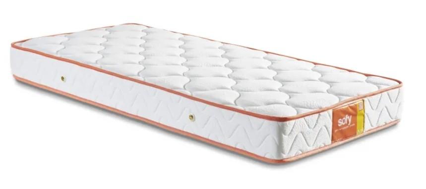 Saltea Trendy Sofy 120x200 cm Alb / Portocaliu