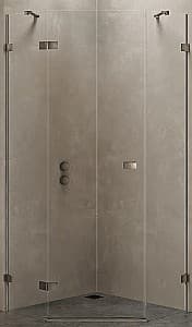 Cabina de dus New Trendy Avexa Gunmetal Brushed Pentagonal R 90x90x200 Hinged EXK-3832