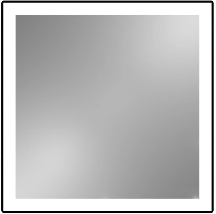 Oglindă Dubiel Vitrum LOGAN Black 80×100 touch switch