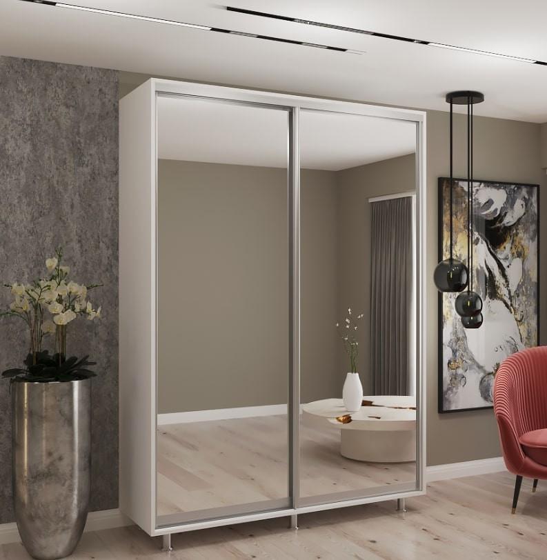 Dulap-cupe My-Style 1.2 x H2.4 m Oglinda Cenușiu