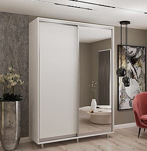 Dulap-cupe My-Style 1.4 x H2.4 m Pal + Oglinda Alb