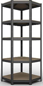 Торговый стеллаж Nex Budget 1800x700x400x425 мм Антрацит