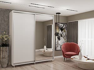 Шкаф-купе My-Style 2.0 x H2.4 м ДСП + Зеркало Белый