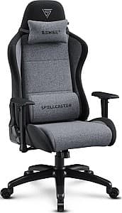 Fotoliu gaming SENSE7 Spellcaster FUKU XL Fabric Black and Gray