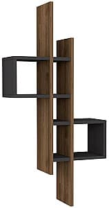 Raft de perete Trendy Emse Stejar (Maro)/Antracit (Gri)