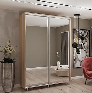 Dulap-cupe My-Style 1.6 x H2.4 m Oglinda Stejar Sonoma