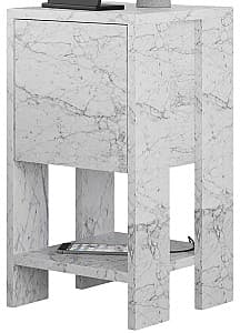 Прикроватная тумбочка Trendy Ema Каррарский мрамор (Серый)