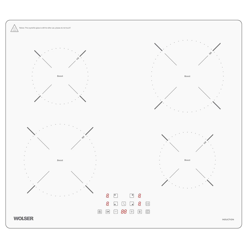 Встраиваемая варочная панель электрическая Wolser WL-CH 605 WH INDUCTION