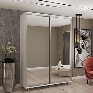 Dulap-cupe My-Style 1.8 x H2.4 m Oglinda Alb