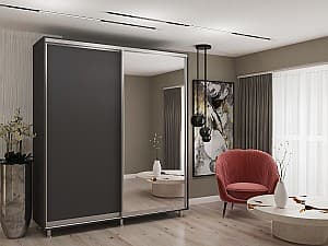 Dulap-cupe My-Style 2.1 x H2.4 m Pal + Oglinda Antracit