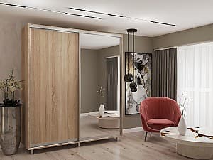Шкаф-купе My-Style 2.1 x H2.4 м ДСП + Зеркало Дуб Сонома