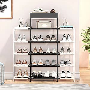 Raft pentru incaltaminte 4Life StepUp White/Black