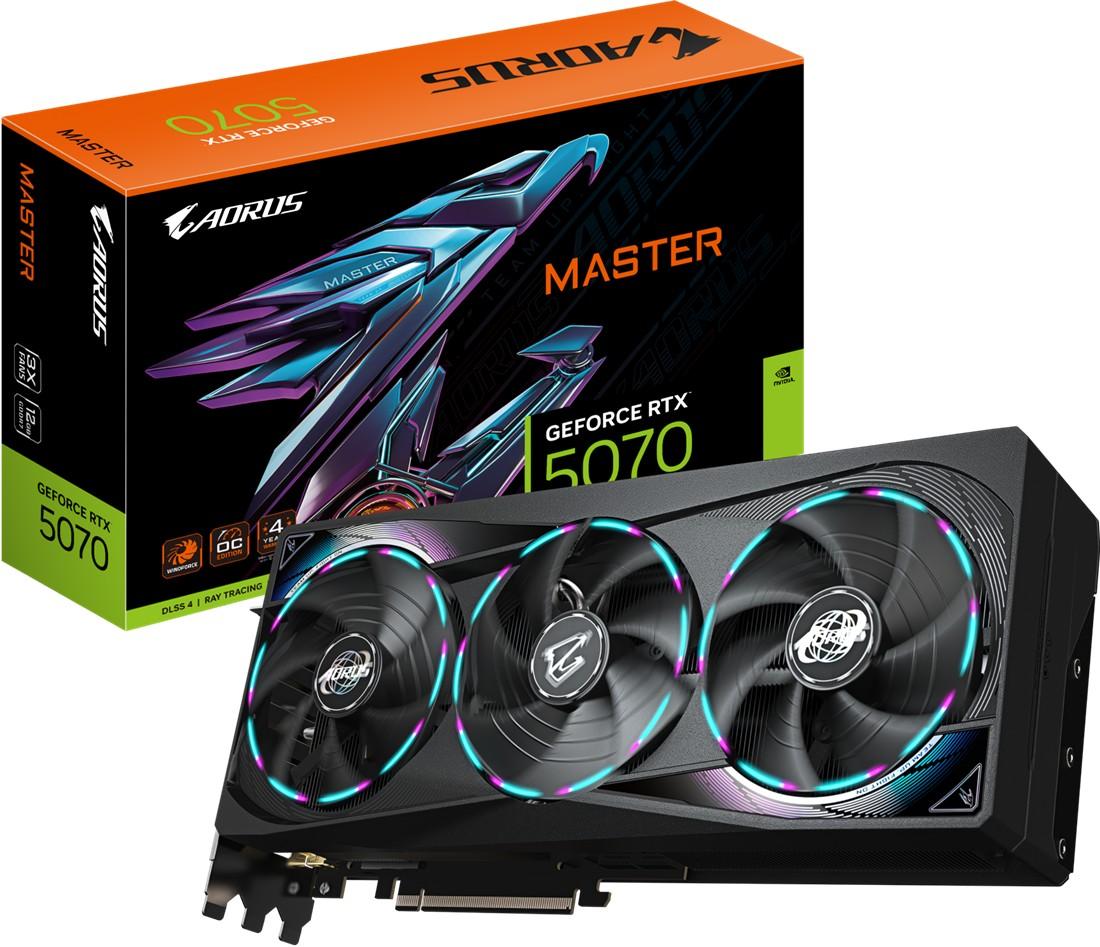Placa video Gigabyte AORUS GeForce RTX 5070 MASTER 12G