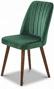 Scaun fier Kelebek Gold (Velur) Verde / Maro