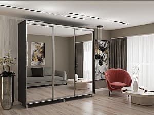 Шкаф-купе My-Style 2.4 x H2.4 м Зеркало Антрацит