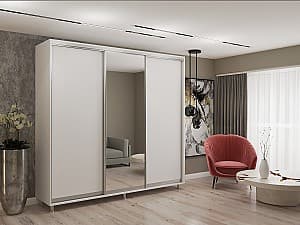 Dulap-cupe My-Style 2.4 x H2.4 m Pal + Oglinda Alb