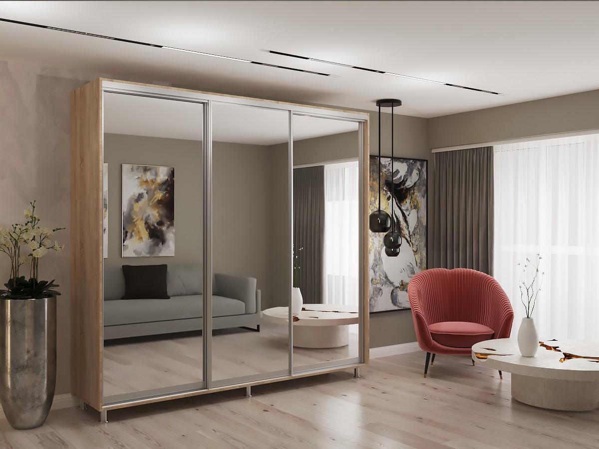 Dulap-cupe My-Style 2.5 x H2.4 m Oglinda Stejar Sonoma