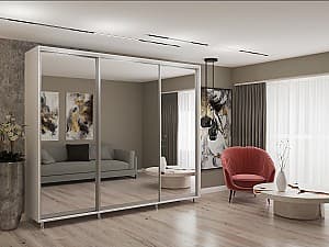 Dulap-cupe My-Style 2.6 x H2.4 m Oglinda Alb