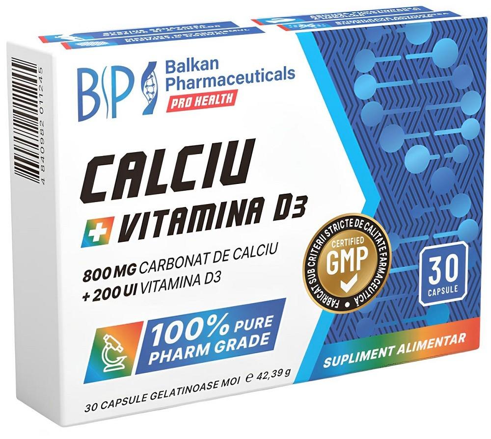 Vitamine Balkan Pharmaceuticals CALCIUM + VITAMIN D3 30softgeluri