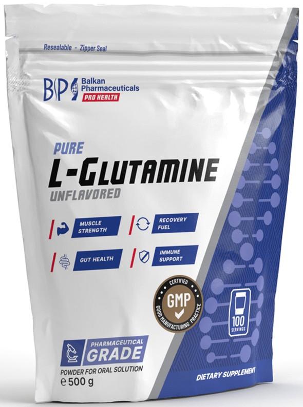 Aminoacizi Balkan Pharmaceuticals L-GLUTAMINE pudra 500g.
