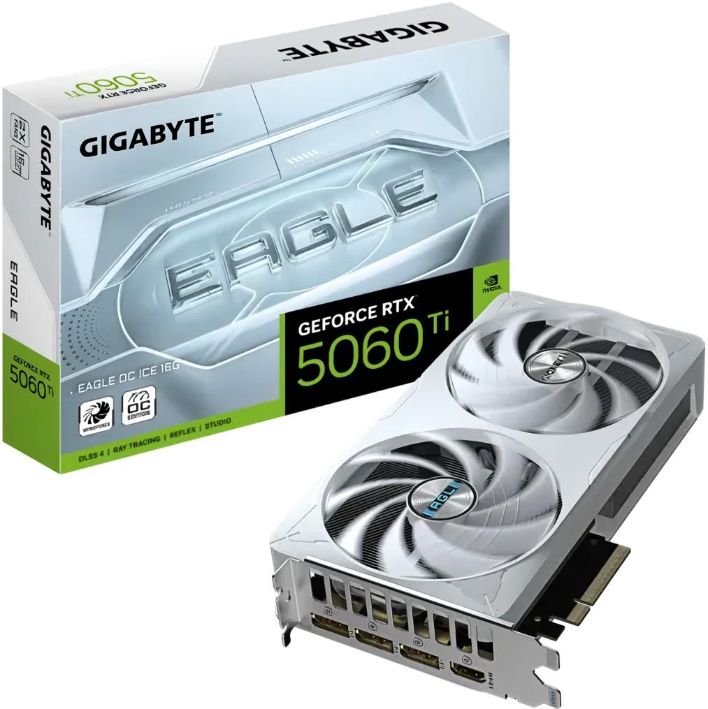 Видеокарта Gigabyte GeForce RTX 5060 Ti EAGLE OC ICE 16G