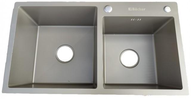Кухонная мойка Backer Duo 750-41047 Titan Grey