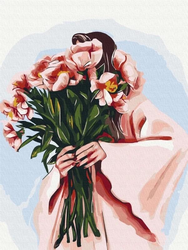 Tablou pe numere BrushMe Ținută de primăvară (RBS53448)