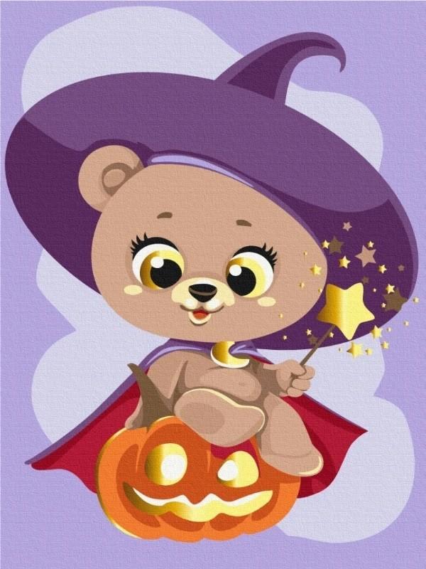 Tablou pe numere BrushMe Ursulețul magic (KBS0085)