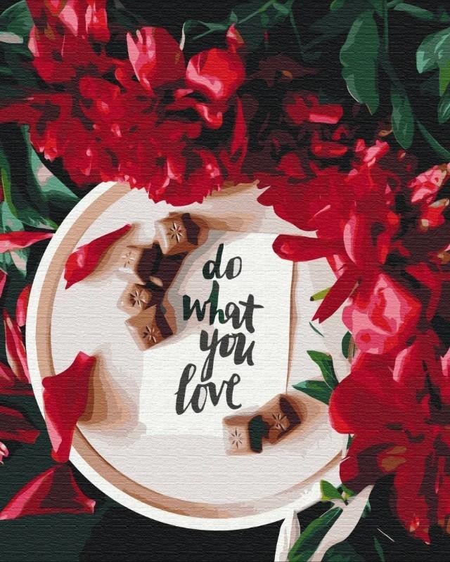 Tablou pe numere BrushMe Tot ce iubești (BS52035)