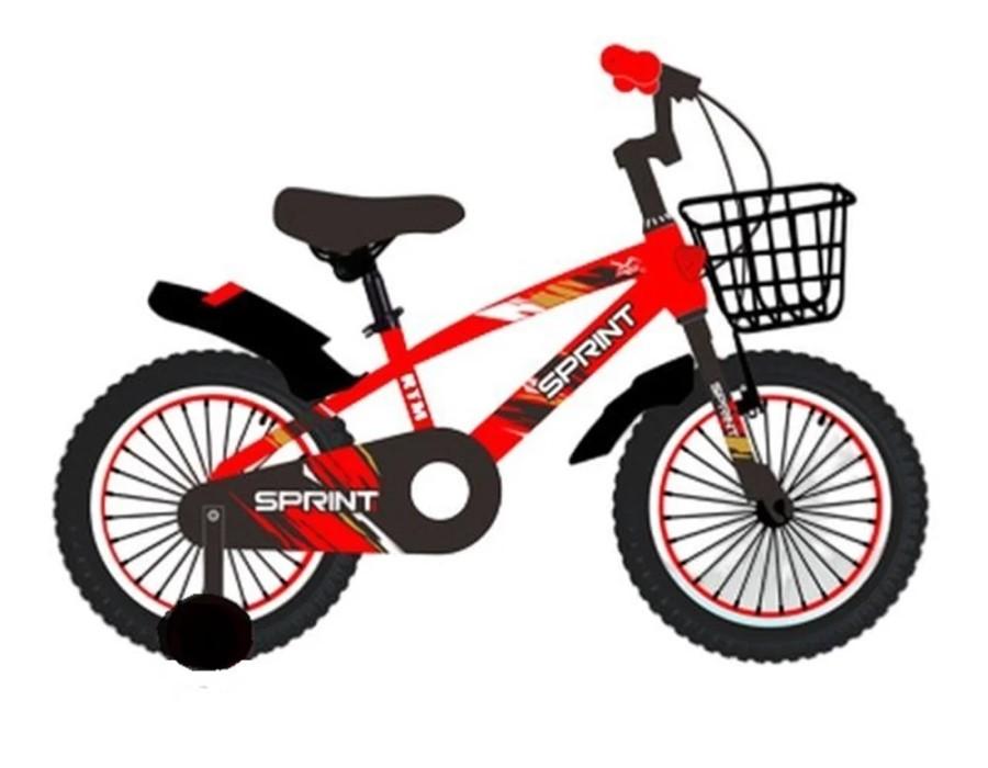Bicicleta copii Sprint GI-6/2 rosu (36387)